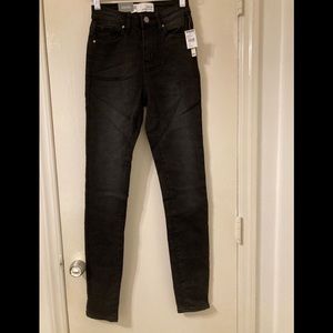 New High Rise Skinny Jeans by RSQ. Black. Stretch Size 00 W/23 Denim Dungarees